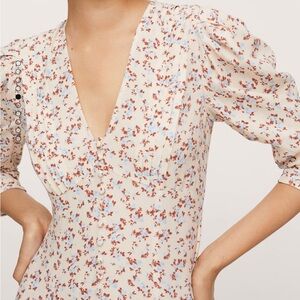 Mango Floral Print Dress